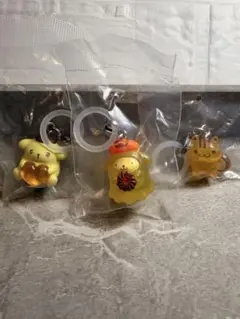 サンリオ　ポムポムプリン　ベーグル　めじるしアクセサリー 3点セット
