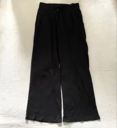 クラシカルエルフ イージーパンツ ワイドパンツ コットン シンプル ブラック L