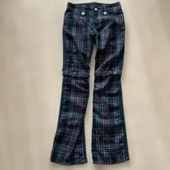 ALGONQUINS アルゴンキン チェック切替 パンツ 黒 ゴシック パンクのサムネイル