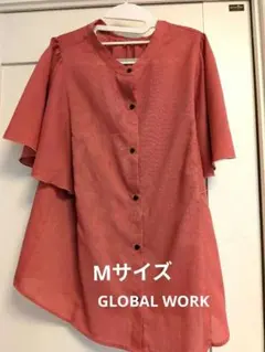 [値下げ]イージーケアリネンフリルブラウス Mのサムネイル