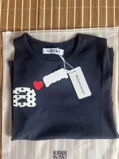 aeae ハートロゴTシャツ　ネイビー46
