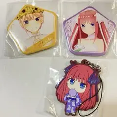 五等分の花嫁 中野二乃 中野一花 まとめ売り 缶バッジ ラバスト