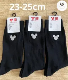 新品 UNIQLO レギュラーソックス ミッキーDisney 3セット 匿名配送
