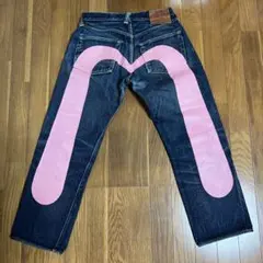 EVISU ピンク大黒 No.1 2000 17oz W33 ビッグカモメ 濃紺のサムネイル