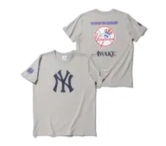 ニューエラ Tシャツ AWAKE NY ヤンキース サブウェイシリーズ グレー