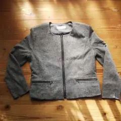 値下ノーカラージャケット（S～M）