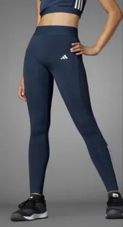 adidas トレーニングタイツ ネイビーのサムネイル