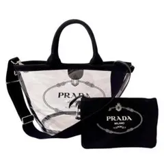 PRADA プラダ ビニール カナパ トートバッグのサムネイル