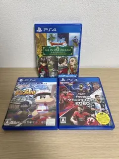 PS4 ゲーム 3本セット　パワプロくん　ウイニングイレブン　ドラゴンクエスト