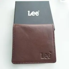 LEE　リー新品チョココインケース　 ゴートボックス　 本革リアルレザー　正規品