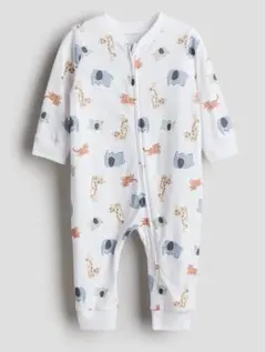 【送料込】H&M 動物柄ロンパース 9-12M