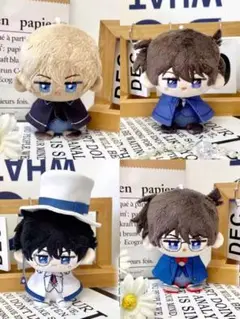 名探偵コナン ぬいぐるみ 安室透 工藤新一 怪盗キッド 江戸川コナン 4体セット
