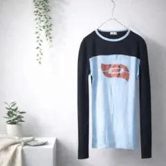 DIESEL ロゴ ロンT カシミヤ混 モダール 長袖 レディースS