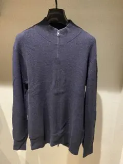 美品 22年モデル】Theory セオリー ドライバーズニット ネイビー L