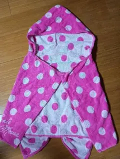 東京ディズニーリゾート　ミニー　フード付きタオル