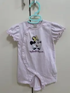 プティマイン Disney ミニーマウス カバーオール 半袖 70