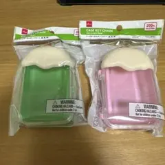 DAISO ケースキーホルダー フロート 2個セット