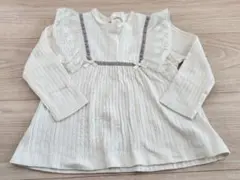 Cottoli コトリ アイボリー レース付きチュニック 95サイズ