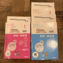 看護師国試合格チャレンジテスト2025 第1回〜第3回解説、解答書付、問題用紙付