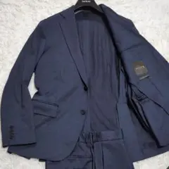 美品 L マッキントッシュ FLEXJERSEY ジャガードグレンチェックスーツ