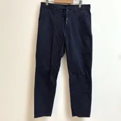 THE SHOP TK イージーパンツ チノパン　紐ゴム付　S　ストレッチ　紺のサムネイル