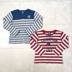 チャンピオン 長袖Tシャツ ロンT キッズ 男の子 120 2点セット