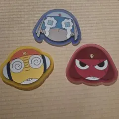 ケロロ軍曹　クリアラバーコースター　3個セット