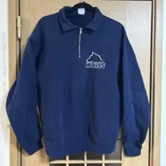 襟付きハーフジップ