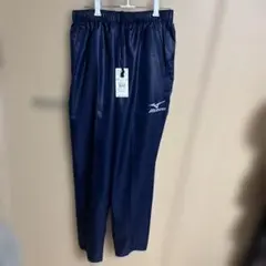 Mizuno ネイビー ピステみたいな生地パンツ Lサイズ