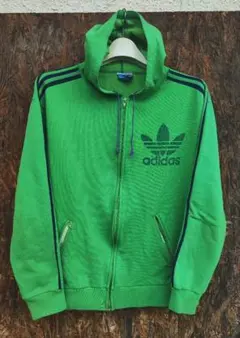 1970sアディダスadidasパーカー ビッグロゴ フランス製ventex