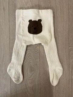 gap くまさんニットケーブルタイツ