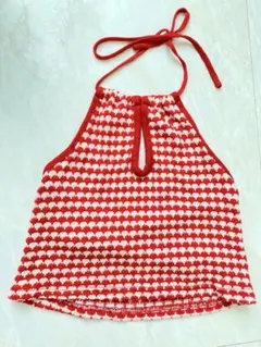 ZARA 赤と白 ビスチェ　キャミソール S