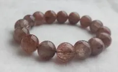 【ブレスレット 】ブラックゴールドスーパーセブン13ミリ+　内径17cm後半