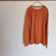 OUTDOOR LIFE Field Thermal Henley M オレンジ