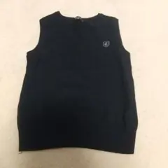 COMME CA ISM ニットベスト ブラック 130A