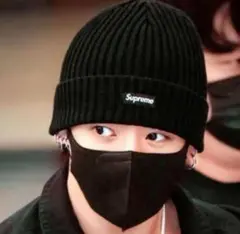Supreme Overdyed Beanie Black ビーニー　黒