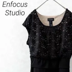 Enfocus Studio ひざ丈ワンピース ドレス レース ストレッチのサムネイル