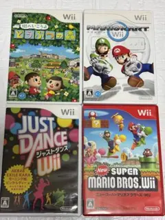 ⭐️24時間以内発送⭐️ Wiiソフトまとめ売り　4本セット　マリカー　どう森