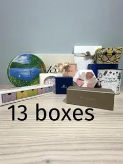 空き箱　CAFEOHZAN クラブハリエ　カフェタナカ　等　13箱のサムネイル
