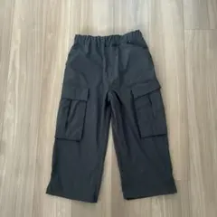 キッズ カーゴパンツ ブラック ウエストゴムのサムネイル