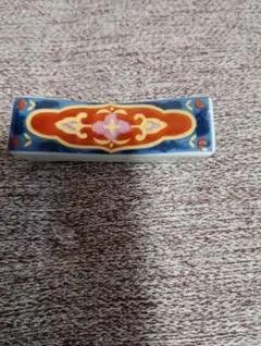 陶器製 花模様 箸置き