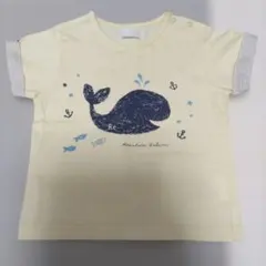 bebe reduction べべ　クジラプリント Tシャツ 80cmのサムネイル