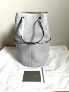 未使用 J&M DAVIDSON ミニ デイジー レザー スタッズ 巾着バッグ 