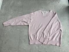 ピンク Vネック セーター Mサイズ