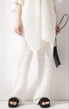 スピック＆スパン　Lace Patternニットパンツ