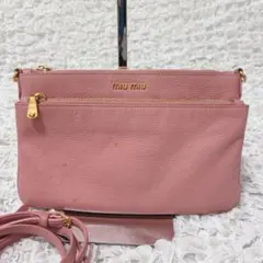 miumiu マドラス　ショルダーバッグ　ピンク　ポシェット　ミュウミュウ　希少のサムネイル