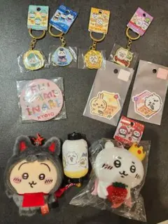 ちいかわ うさぎ マスコット キーホルダー 缶バッチ ステッカー