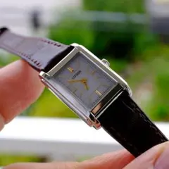 1970s CITIZEN ブラック文字盤 スクエア型クッションケース 難あり 