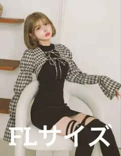 【新品未使用】Darich シャーリングボレロミニワンピース BLK FLサイズ