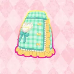 【同梱150円】　ギンガムジャンパーグリーン　ボトムス　プリマジ